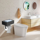 Paper Holder & Wipe Dispenser Durable Bathroom Paper Storage Shelf (A)