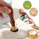 Wax Seal Stamp Retro Head Stamp Replaceable Time Pattern Envelope Document Decor