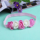 Baby 5 Flowers Headband Hair Band Handmade DIY Headwear Hair Accessories(2)