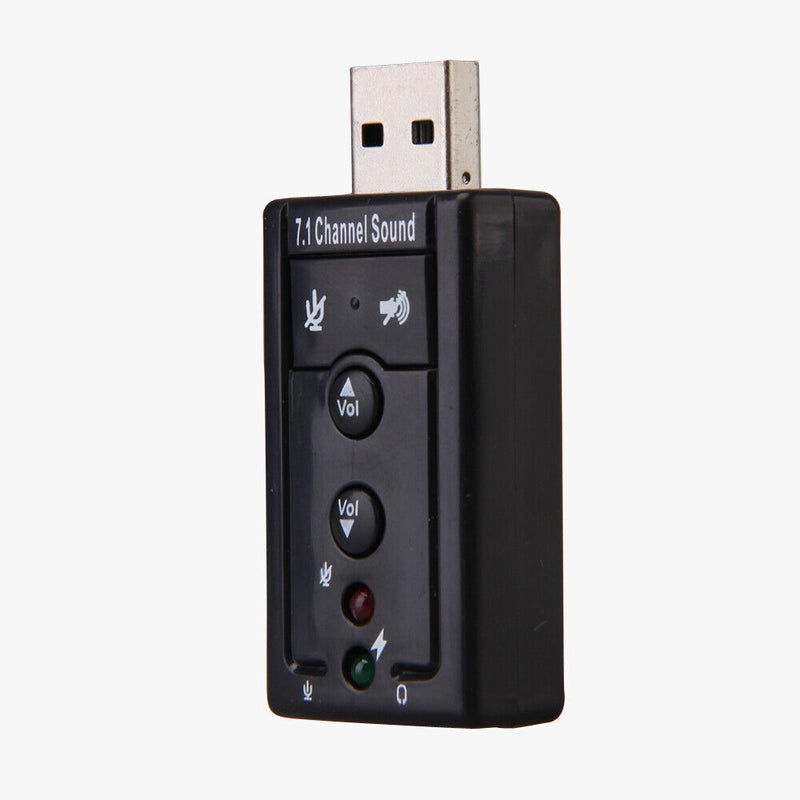 USB External 7.1 Channel CH Virtual Audio Sound Card Adapter PC  Newly