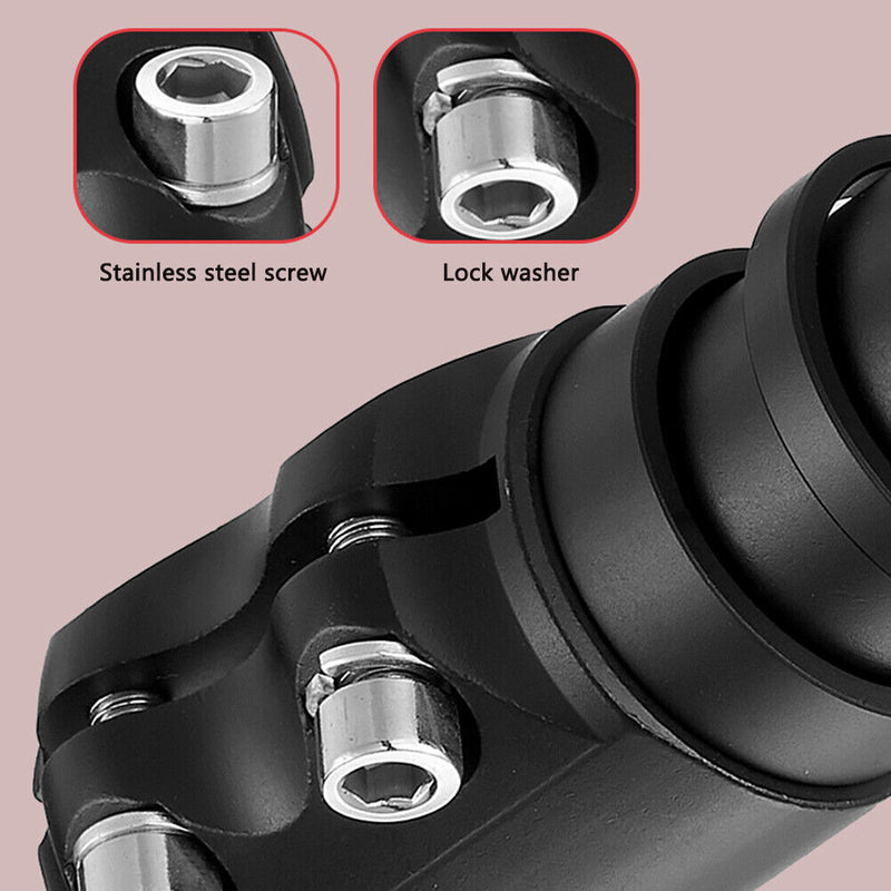 MOTSUV 28.6mm MTB Bicycle Fork Stem Extension Handlebar Stem Riser (Black) Newly