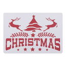 Embossing Layering Stencils Merry Christmas Scrapbooking Painting Template