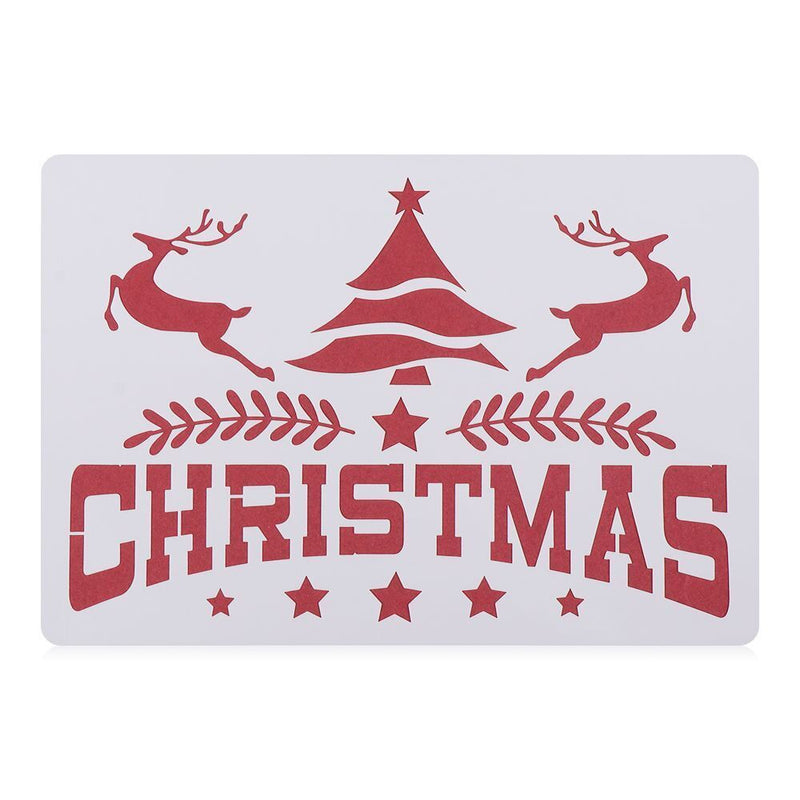 Embossing Layering Stencils Merry Christmas Scrapbooking Painting Template