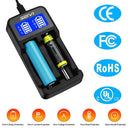 Battery Charger Adapter 2 Slot For 3.7V Rechargeable Li-Ion Batteries