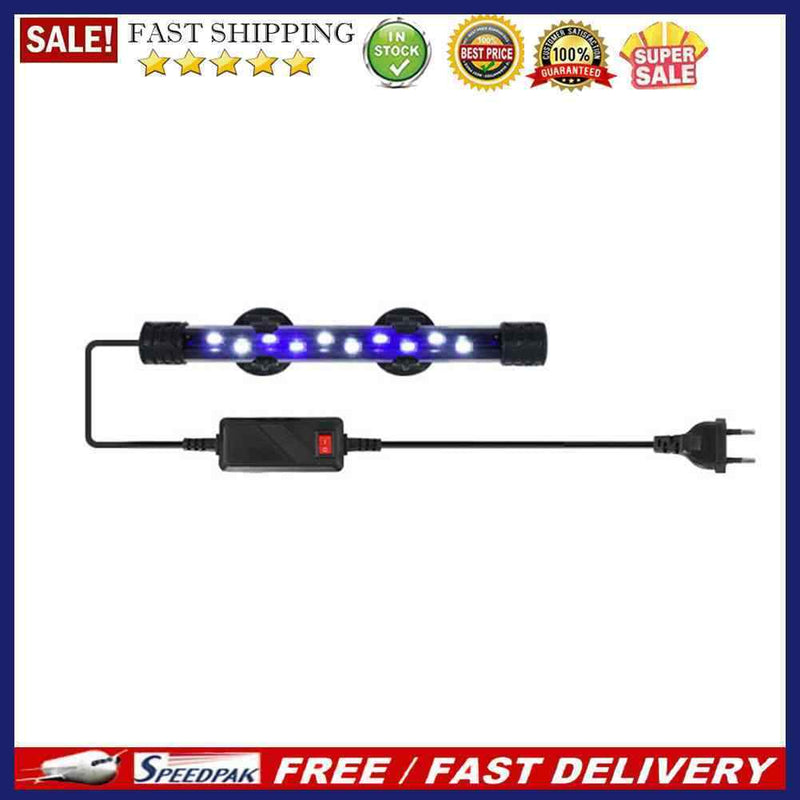 Submersible LED Aquarium Light Fish Tank Waterproof Lamp with Timer Stick D