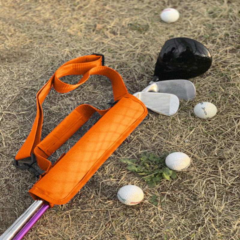 Golf Club Carrier Bag Nylon Driving Range Course Training Case (Orange)