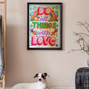 Rhinestone Alphabet Creative Abstract Diamond Painting Full Round Drill Poster