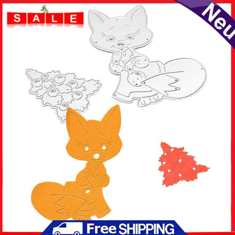 Snowvirtuos Christmas Tree Cat Cut the Stencil DIY Scrapbooking Album