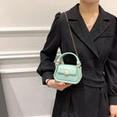 Mini Handbag Leather Chain Crossbody Bags Top-handle Purse Small Square Clutc
