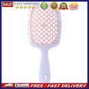Wide Teeth Air Cushion Combs Scalp Massage Brush Hollow Grid Comb (Pink)