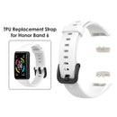 Silicone Smart Watch Strap for Honor Band 6 Replacement Wristband (White) Newly