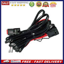 Motorbike Spotlight LED Light Wiring Harness Refit Switch Relay Wire Access