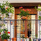 Window Sill Iron Hanging Flower Pot Rack Guardrail Balcony Planter Pot Stand