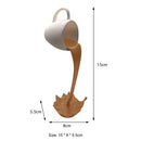 Suspended Floating Coffee Cup Sculpture Pouring Mug Home Decor (Brown) Newly