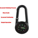 Key Buckle Compass Thermometer Carabiner 3 in 1 Double Sided Metal Compasses