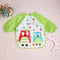 Cartoon Waterproof Unisex Baby Feeding Long Sleeve Art Apron Animal Bibs(E)