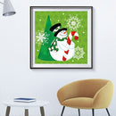 5D DIY Full Round Drill Diamond Painting Snowman Mosaic Rhinestone Drawing