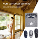 Disposable Slippers 6 Pairs Non-Slip Closed Toe Slippers for Women and Men Newly