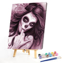 Acrylic Oil Painting By Numbers Female Skeleton Digital Picture Home Wall Decor