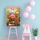 5D Sunset Flamingo Full Round Diamond Painting Mosaic Decorative Rhinestone Gift