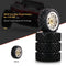 #A 4pcs 1.9 inch Inserts Beadlock Wheel Rims Tires for 1/10 Axial Hsp RC Buggy C