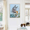 Donkey and Kitten Snow Oil Paint By Numbers Kits Canvas Wall DIY Picture