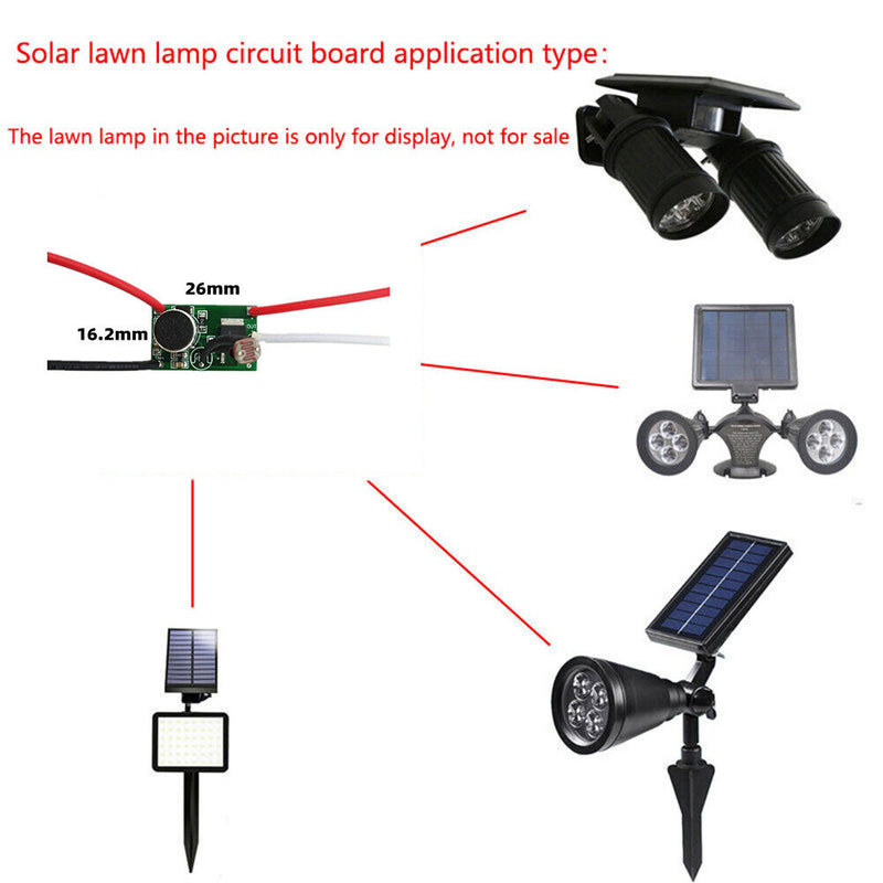 4A 12V Solar Sound Control Lamp Controller Drive Board Induction Control Module