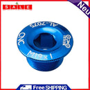 MUQZI CNC MTB Road Bike M19 Crank Cover Screws Crankset Bolt Cap (Blue)