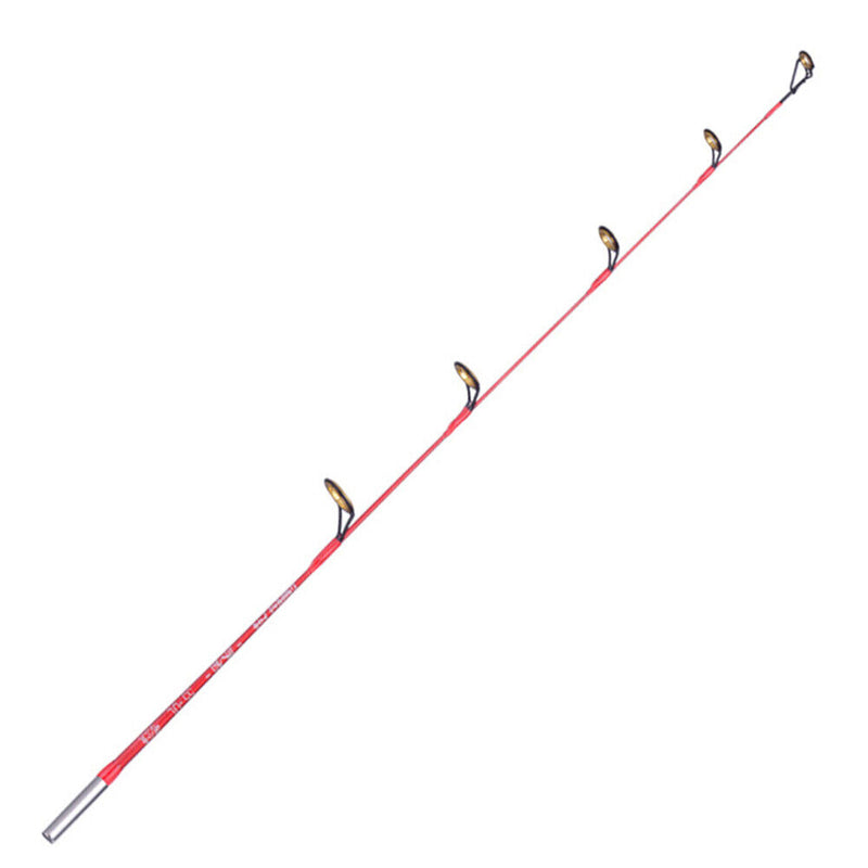 Fishing Rod Round Tip Short Section Outdoor Fishing Tackle (56cm Soft Tone)