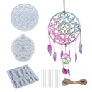 Dream Catcher Mold 15pcs Silicone Feather Pendant Dream Catcher Mold (1) Newly