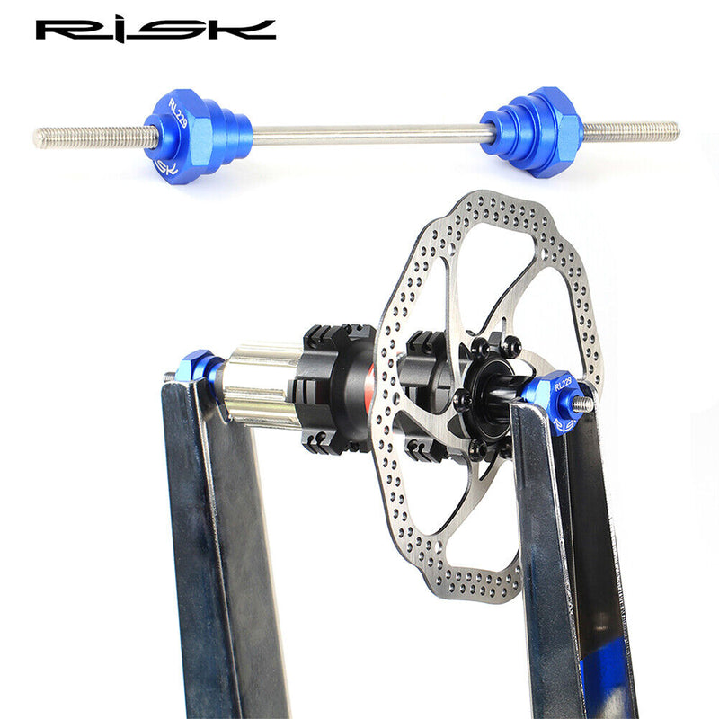 RISK Bike Wheel Thru Axle Adapter Bicycle Wheel Repair Truing Stand Platform