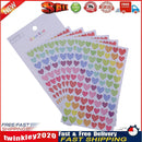 6pcs/set Colorful Heart DIY Scrapbooking Diary Photo Album Stickers(Heart) Newly