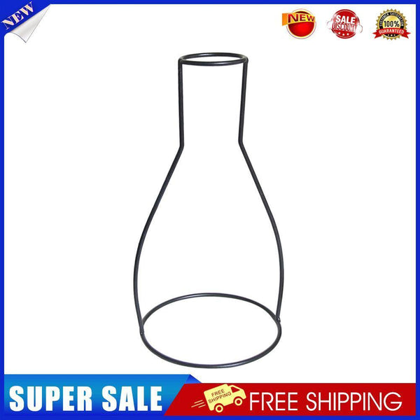 Nordic Retro Iron Line Flower Vase Metal Plant Holder Flowerpot Decor (A)