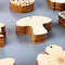Wooden Easter Wood Chips Hanging Ornaments Easter Decorations Easter eggs