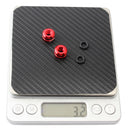 Bike Vacuum Tire Mouth Nut Cycling Inner Tube Valve Nozzle Lock Caps (Red) Newly