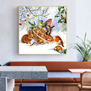 5D Rhinestone Picture DIY Bird in Snow Full Round Drill Art Diamond Painting Kit