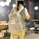 Fashion Classic Backpack Women Girls Solid Student Large Capacity School Bags