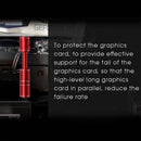 DH Graphics Card Stand GPU Video Card Holder Telescopic Bracket (Red) Newly