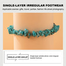Boho Ethnic Summer Turquoise Anklet Beaded Beach Foot Jewelry Ornaments