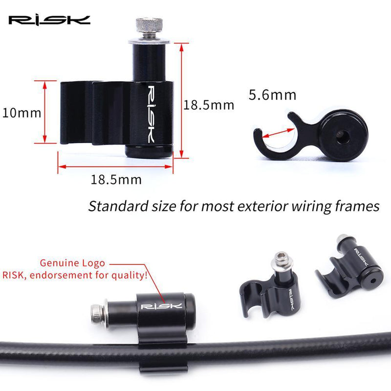 4pcs RISK MTB Bike Oil Tube Fixed Conversion Seat Disc Brake Cable Guide