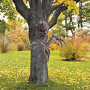 Tree Bark Face Tree Sculpture Outdoor Tree Face Statue Horror Facial Makeup