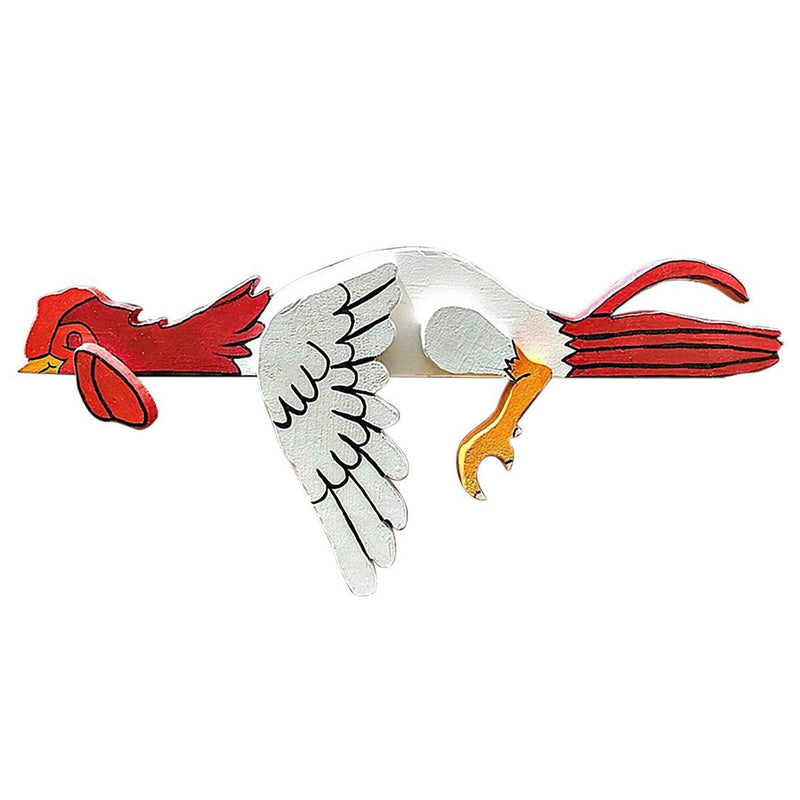 Miniatures Wooden Chicken Ornament Door Case Top Sculpture Artworks Chicken