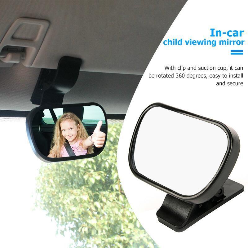 2 - in - 1 Baby Rearview Mirror, convex, shatter-proof rear seat