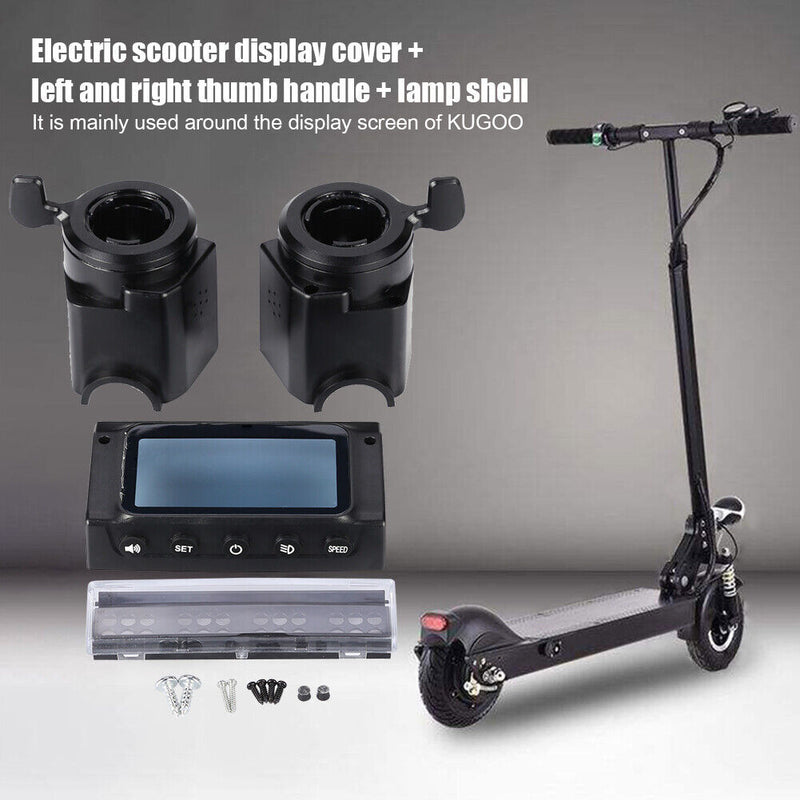 Electric Scooter Screen Cover + 2 Thumb Handle + Lamp Shell for Kugoo S1 S2 S3
