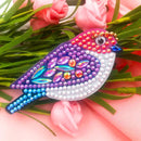 4pcs DIY Full Drill Special Shaped Diamond Painting Birds Keychains Pendant Gift