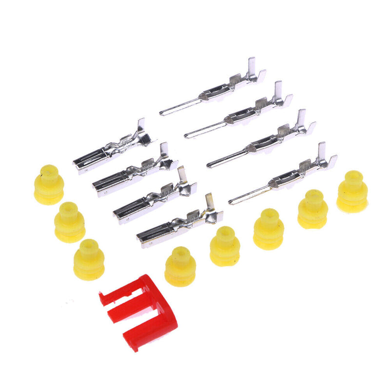 5 Sets Flame Use Temperatures 2P Waterproof Automotive Wire Connector Ste
