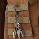 5x Outdoor Quick Hanging Key Chain Spring Hook Molle Clasp Buckle (Black) Newly