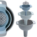 3Pcs/Set Plastic Funnel Oil Water Spices Wine Flask Tools Funnel A9G3 I8C7