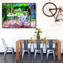 DIY Digital Oil Painting By Numbers Kits Garden Girl Picture Wall Art Room Decor