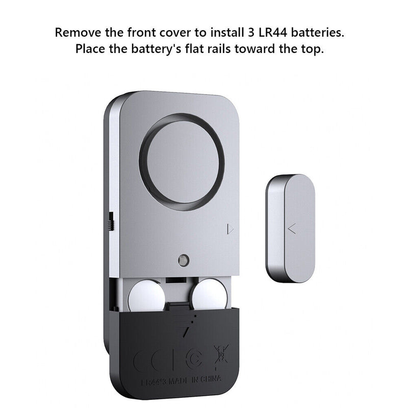 Door Open/Closed Detectors Magnetic Doorbell 120dB Door Window Alarm (2pcs)